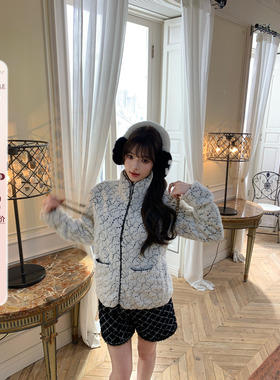 1/16 20:00 25N滑雪系列重工亮片刺绣激光切割毛毛皮草外套