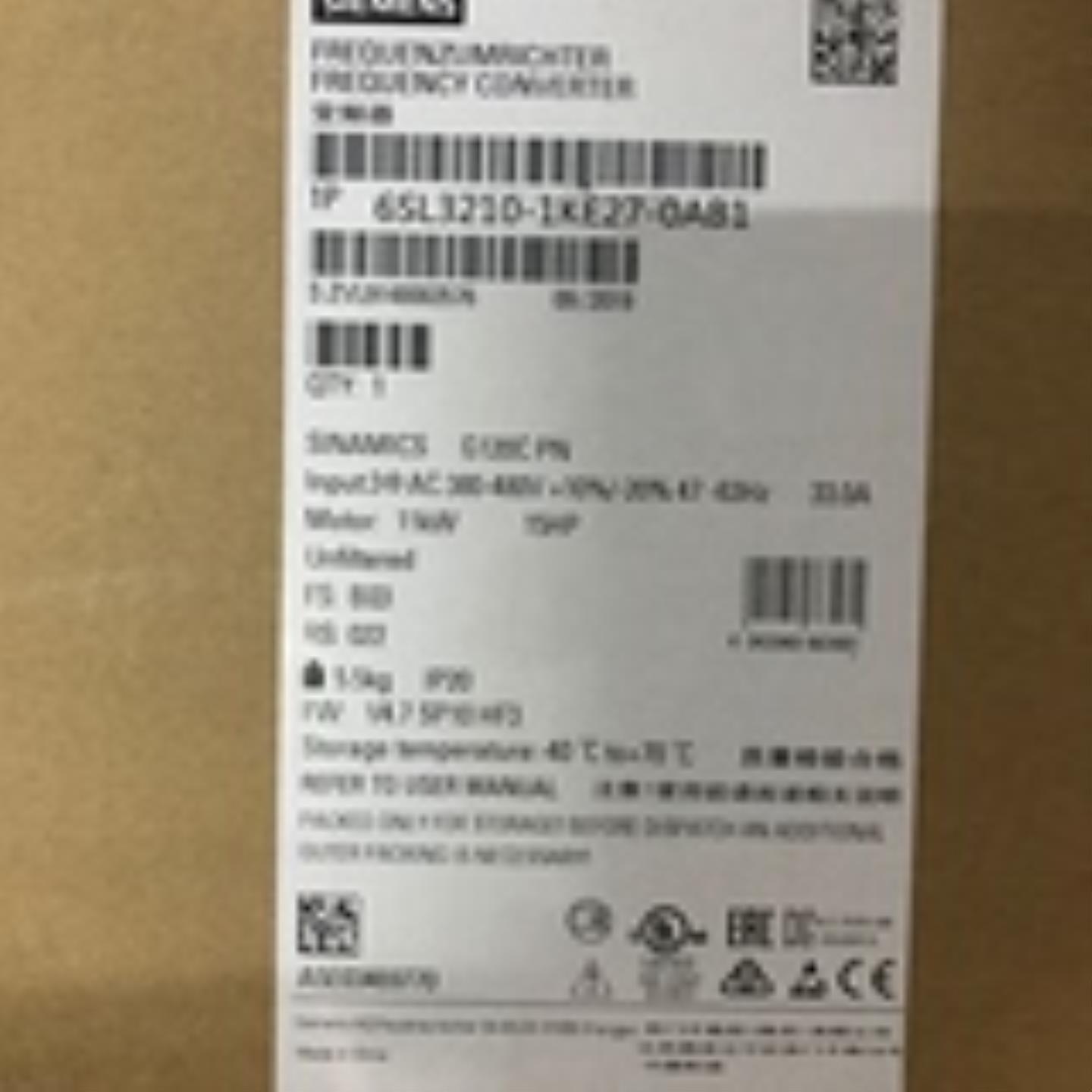 议价6SL3210-1KE27-0AB1全新G120C变频器370kW6SL32101KE270询价