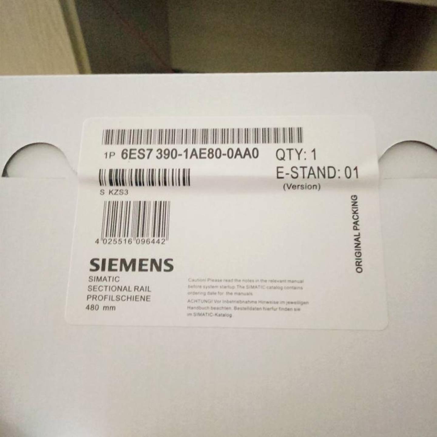 西门子6ES7390-1AE80-0AA0原装S7-300导轨480mm 6ES73901AE80询价