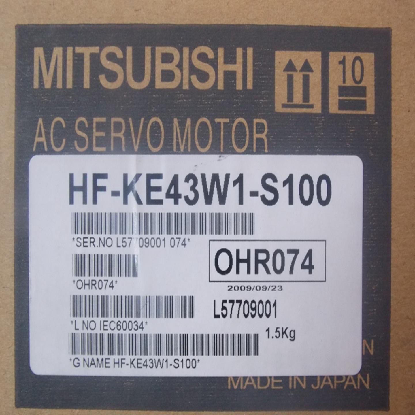全新原装MITSUBISHI三菱伺服电机 HF-KE43W1-S100 实物图片询价
