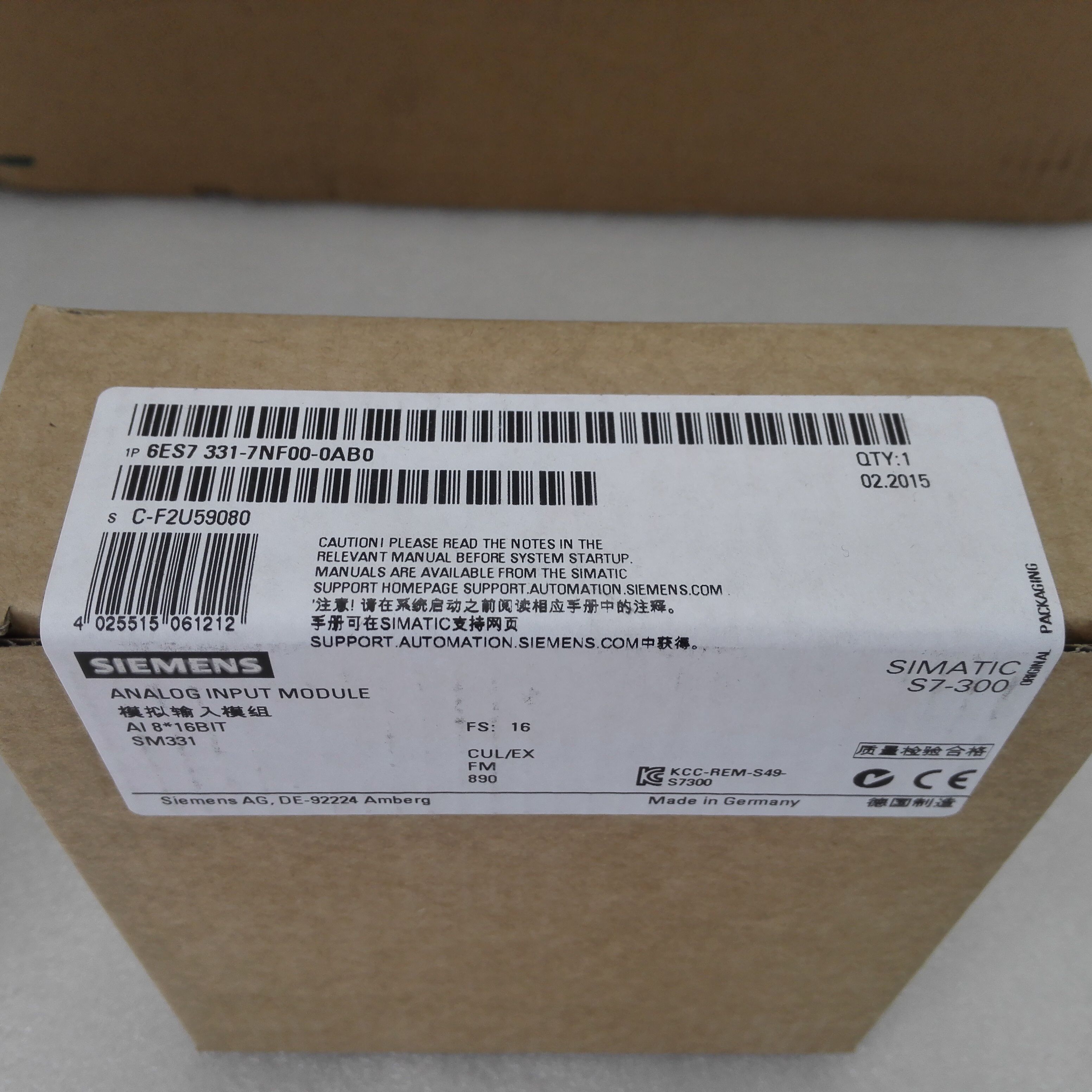 6ES7331-7NF00-0AB0 西门子SM331模拟量输入模块6ES73317NF00询价