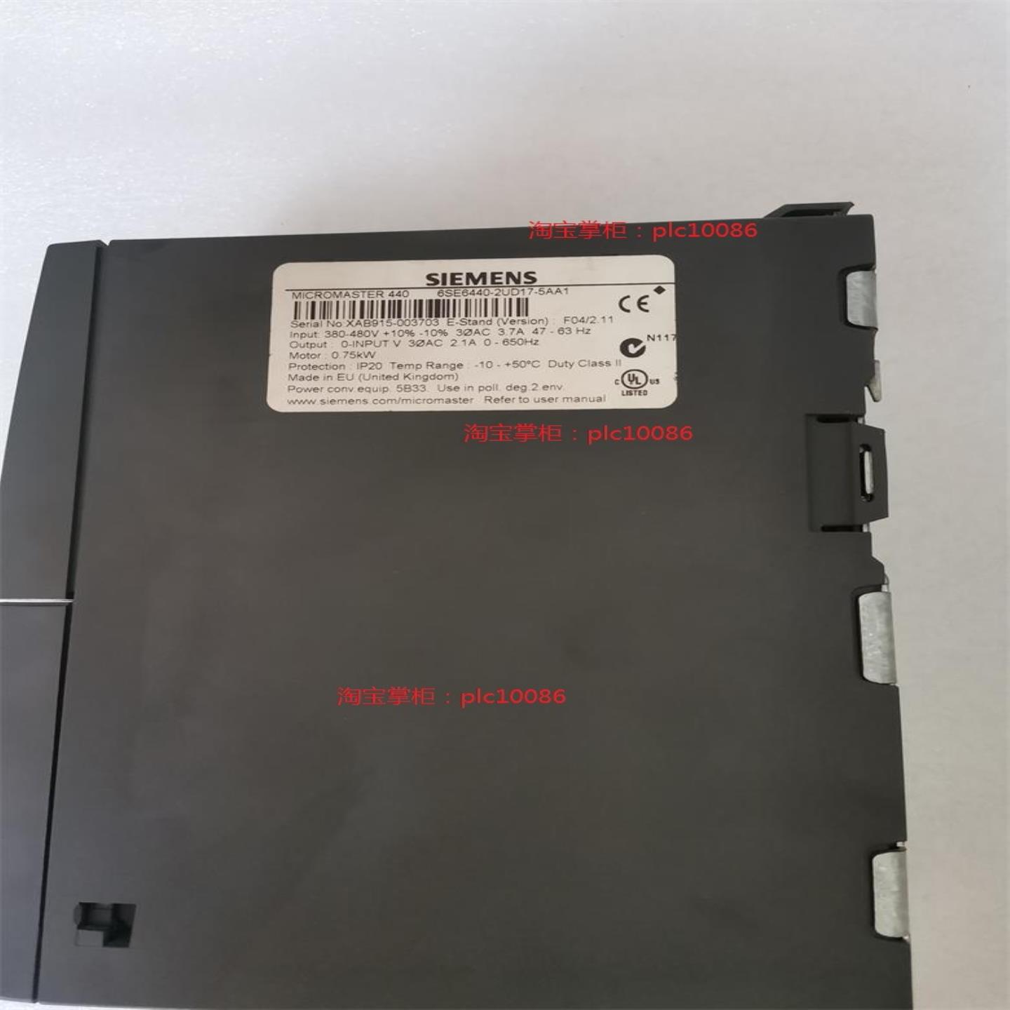 西门子变频器MM440 6SE6440-2UD17-5AA1 380V 075KW询价