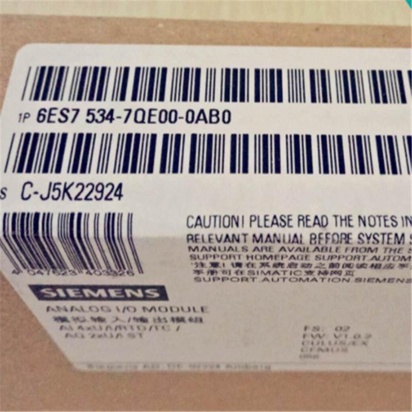 6ES7534-7QE00-0AB0 西门子SM534模拟量输入输出6ES75347QE00询价