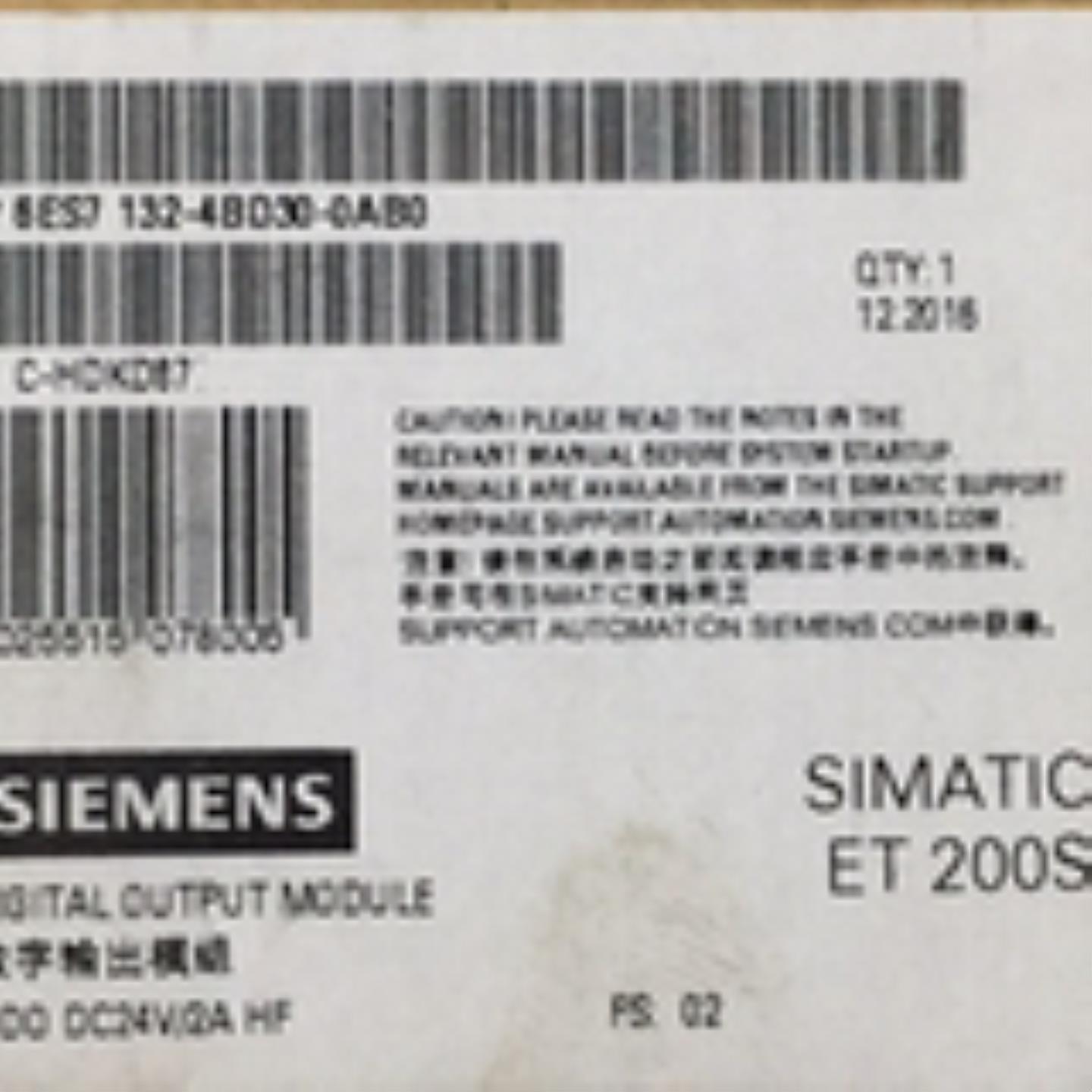 西门子6ES7132-4BD30-0AB0全新ET200S电子模块6ES71324BD30询价