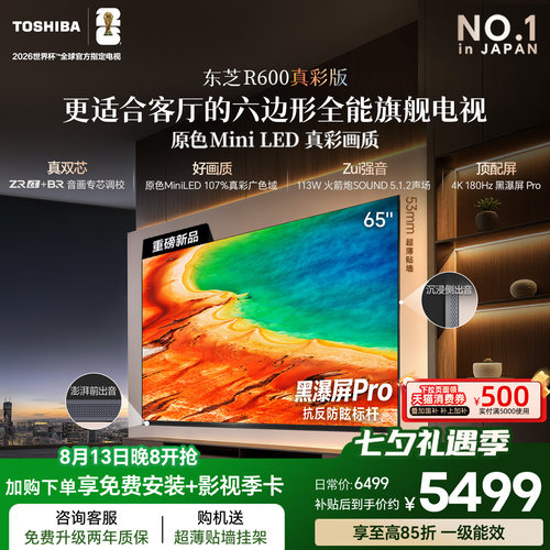 【好口碑必选】东芝65英寸电视机