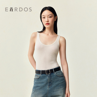 精纺纯羊绒圆领打底针织背心 LIUWEN×ERDOS 刘雯联名系列