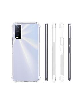 适用 VIVO V2143A 海外版 IQOO U3X 4G Standard Edition 透明防摔手机壳  保护套 Y12A手机套 保护壳 钢化膜