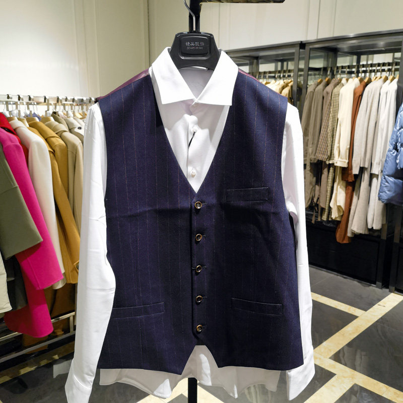 高端羊毛混纺面料V领商务马甲男秋冬新款帅气时尚保暖坎肩 依文,男装,常规马甲,淘宝优惠券,粉丝福利购,淘宝优惠卷