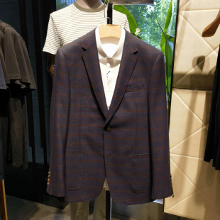 商务正装 套装 西服男士 西装 依文 2粒扣后中开衩新款 高端纯羊毛时尚
