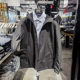 高端时尚连领棉服男士秋冬新款休闲保暖舒适帅气外套棉衣诺丁山