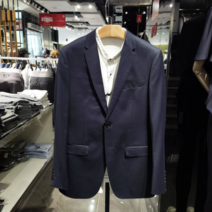 高端羊毛商务正装西服男士时尚新款2l粒扣后中开衩西装套装诺丁山
