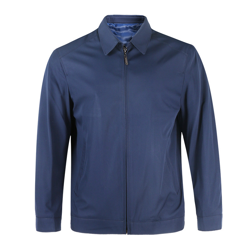 商务夹克男春秋季新款休闲上班工作翻领外套上衣时尚茄克奥古利奥