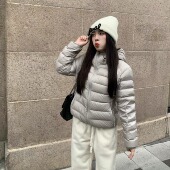 冬季 大眼LARGE 排骨服百搭 必入 三色轻薄羽绒服女短款 EYE 经典