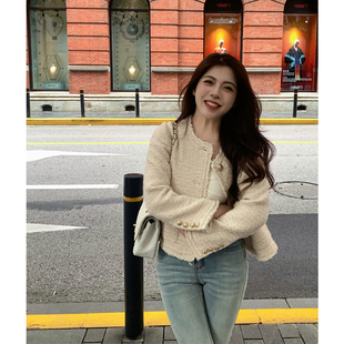大眼自制Large 羊毛短外套 eye气质小香风150小个子秋季