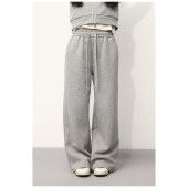 EYE 松软日记 高克重酵洗卫裤 大眼LARGE 抓绒阔腿裤 秋冬150小个子