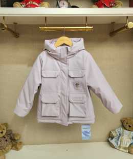 英国泰迪熊&专柜童装 三防面料 内里加绒超保暖工装棉外套G5FJ08