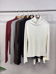 气质高弹百搭打底衫 绵羊毛 218 天丝 大牌k＆专柜24冬款