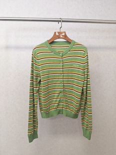 551 NO退换 Ka系列＆专柜25春福利 100%绵羊毛气质条纹针织开衫