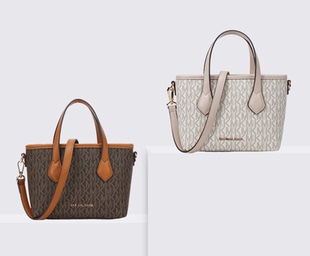 年终福利～MK00167 专柜25款 老花款单肩手提包通勤托特包