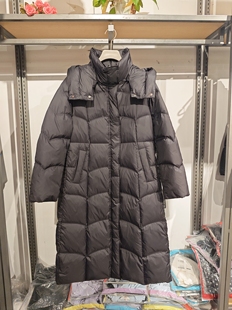 S24438310Y S系列＆专柜24冬款 鹅绒 超保暖长款 连帽羽绒服