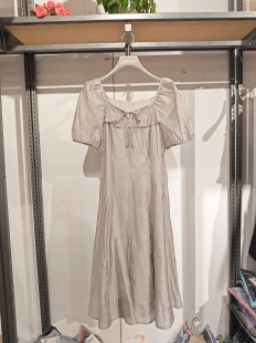 可换码 重工提花方领连衣裙 清仓福利 S系列＆专柜夏款