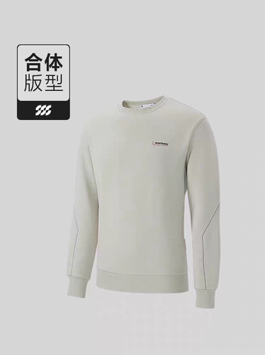 海lan剪标:男装 秋冬新款 棉质刺绣字母圆领宽松长袖卫衣 3W085