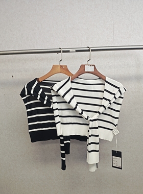 大牌h专柜＆25春款福利 设计师款冰丝气质百搭针织披肩 14886