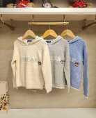 简约百搭针织帽衫 小熊刺绣 G5WW03 清仓 英国泰迪熊＆专柜童装