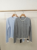 针织开衫 大牌h专柜&冬款 绞花长袖 100%绵羊毛 12823 福利