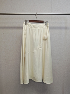 带内衬 半身长裙 15400 ＆精致高腰A版 大牌h专柜25夏款