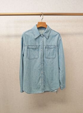 大牌h专柜25春款福利&100%棉 牛仔衬衫薄外套（仅换码）14543