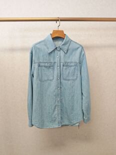 仅换码 大牌h专柜25春款 薄外套 牛仔衬衫 14543 福利&100%棉