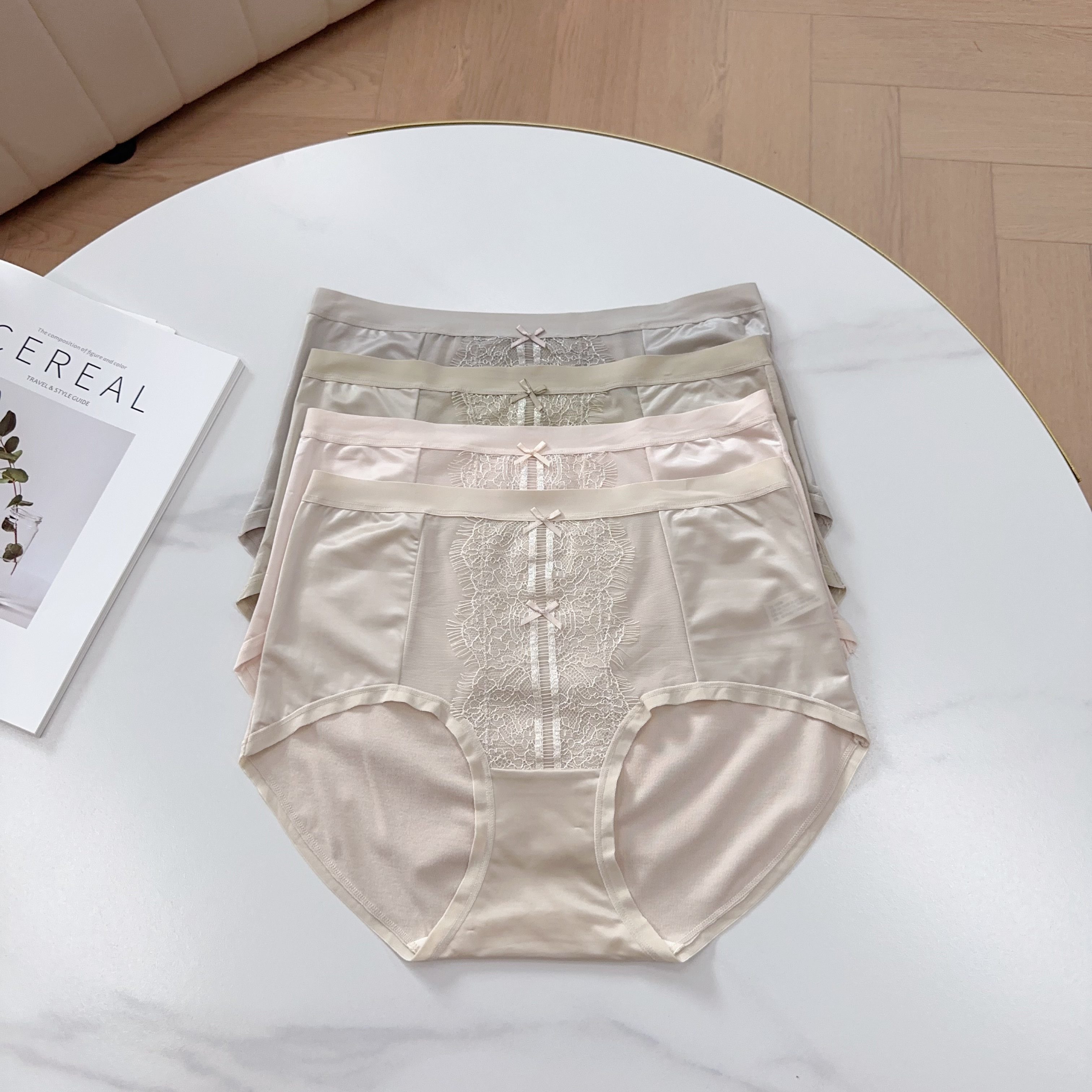 澜S蔻:31277 四条装 中腰包臀款 顺滑缎面高弹奢宠内裤,女士内衣/男士内衣/家居服,女三角裤,淘宝优惠券,粉丝福利购,淘宝优惠卷