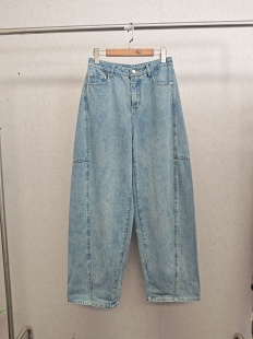 显瘦香蕉阔腿牛仔裤 门店爆款 14366 福利 大牌h专柜＆25春款