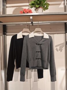 针织衫 L系列＆专柜秋款 套头长袖 盘扣款 NO退NO换 清仓福利