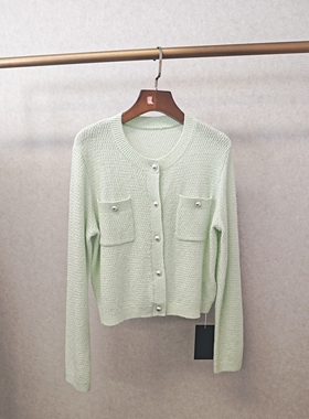 大牌h专柜25春款福利 减龄款绵羊毛针织开衫（可换码）14880