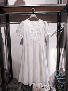 连衣裙 S系列＆专柜夏款 V领国风短袖 天丝盘扣款 NO退NO换 清仓福利