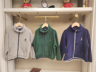 福利款:英国泰迪熊&专柜童装 立领纯色羊羔绒外套 G5FJ12