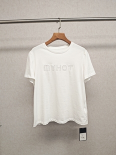 可换码 大牌h专柜25春款 T恤 字母logo短袖 13764 福利＆100%棉