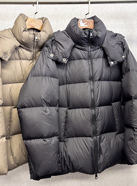 大牌k＆专柜24冬款 高克重 零压感极简一手长羽绒服帽子可拆 196