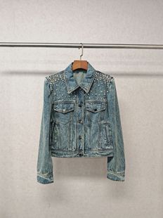 仅换码 质感镶钻牛仔外套 615 福利 Ka系列＆专柜24秋款