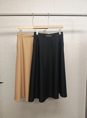 大牌h专柜25春款福利＆设计感高腰百搭长裙A版伞裙 仅换码 14373