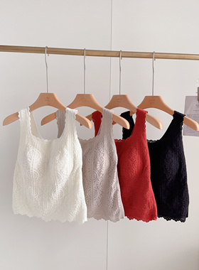 #26819 蚕丝+绵羊毛  免穿文胸磨毛蕾丝新一代养护暖肤衣