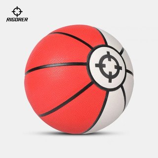 准者经典精灵球7号成人篮球红白色吸湿耐磨防滑室内外通用标准球P