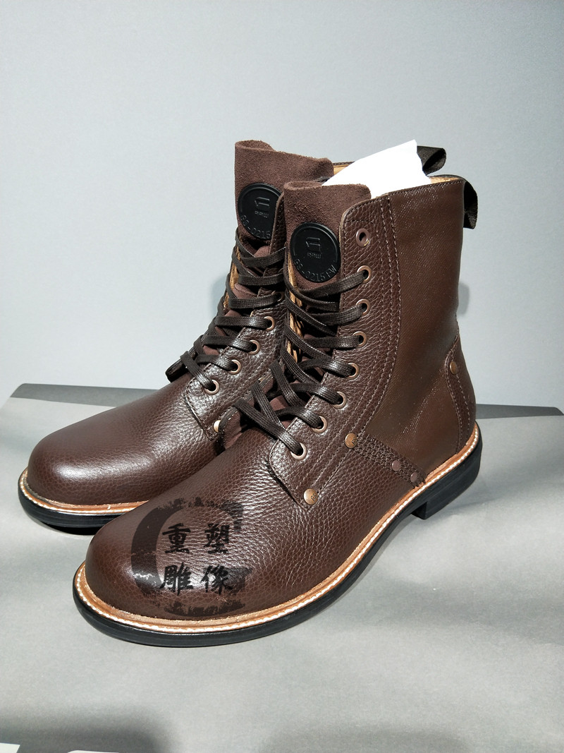 G-STAR RAW国内代购 男士高帮休闲皮靴马丁靴 D02824.098.288