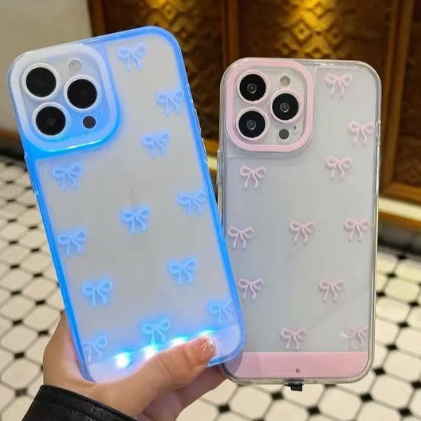 跨境适用iPhone17粉白蝴平板电脑保护套/壳