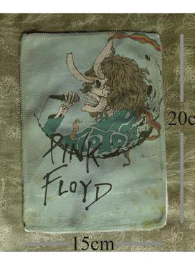 多款经典摇滚pink floyd平克弗洛伊德喷印桃皮绒布贴包包衣服配件