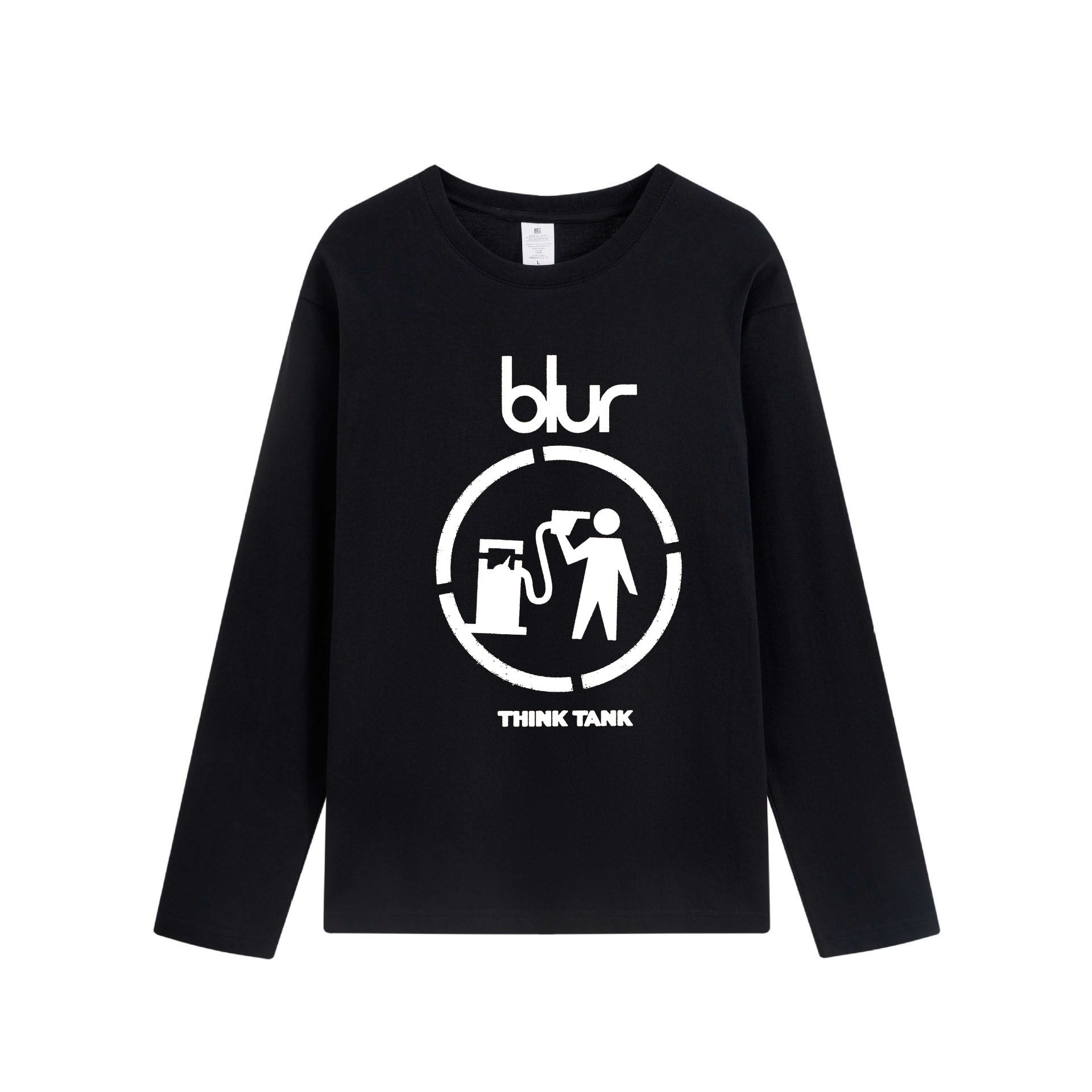 blur think tank模糊乐队纯棉男女文艺音乐长袖T恤卫衣