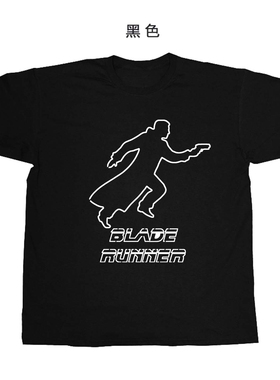 银翼杀手经典科幻赛博朋克blade runner手绘设计感纯棉短袖T恤