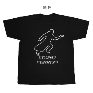 银翼杀手经典科幻赛博朋克blade runner手绘设计感纯棉短袖T恤